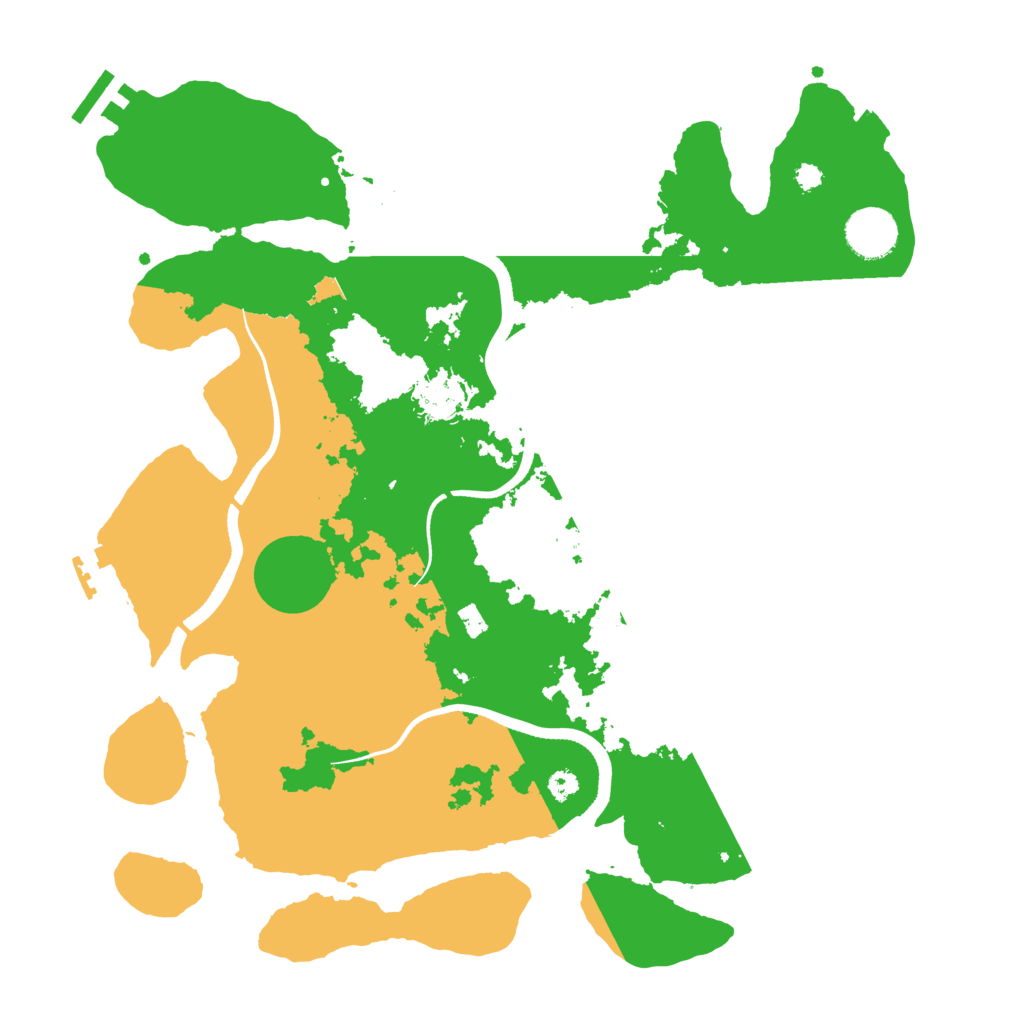 Biome Rust Map: Procedural Map, Size: 3500, Seed: 218940