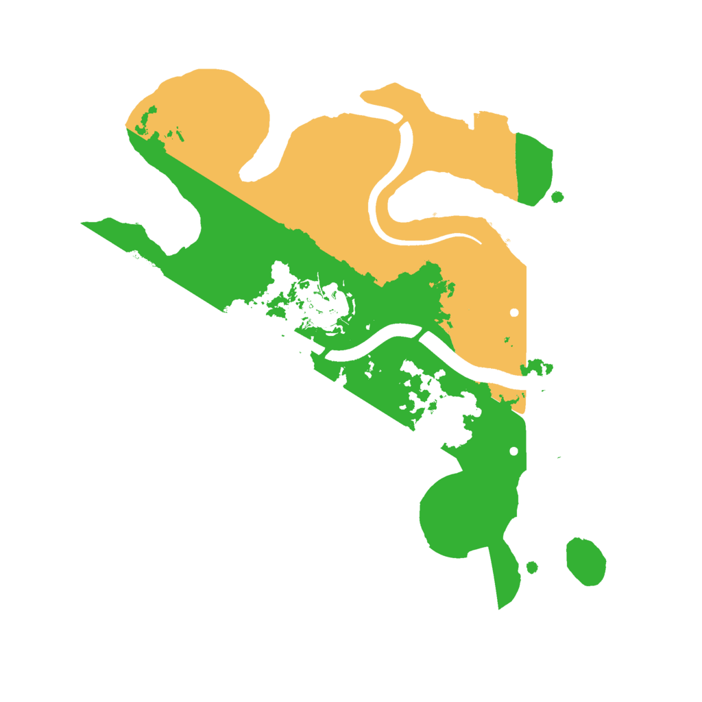 Biome Rust Map: Procedural Map, Size: 2400, Seed: 776944729
