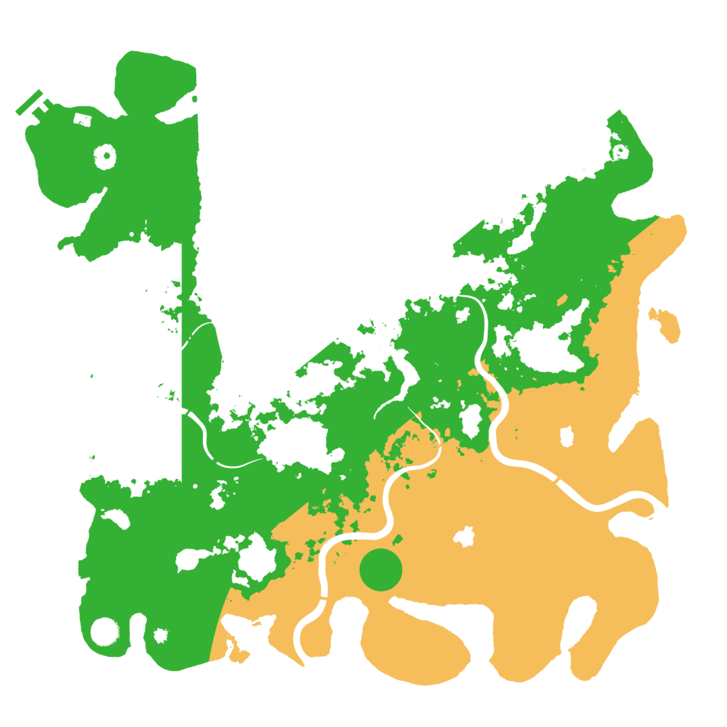 Biome Rust Map: Procedural Map, Size: 4500, Seed: 1051790665
