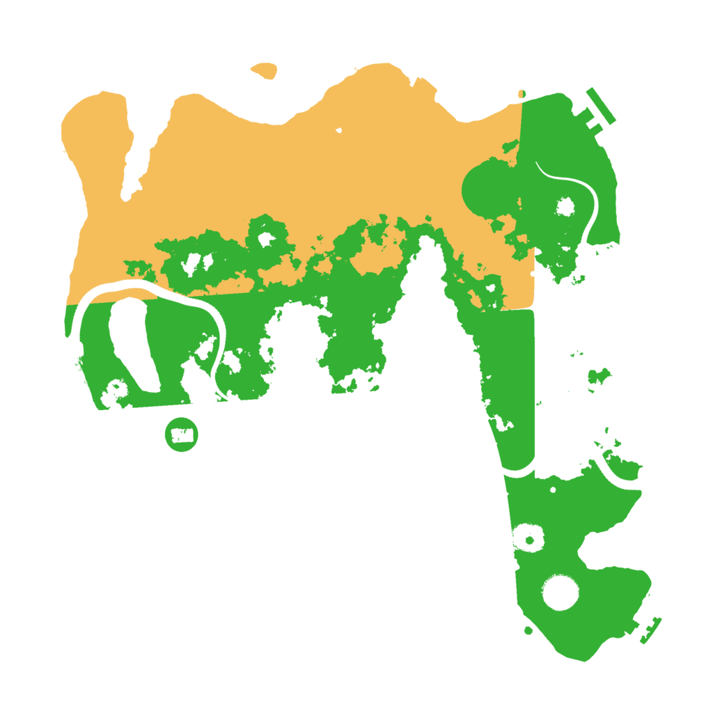 Biome Rust Map: Procedural Map, Size: 3500, Seed: 1707218216