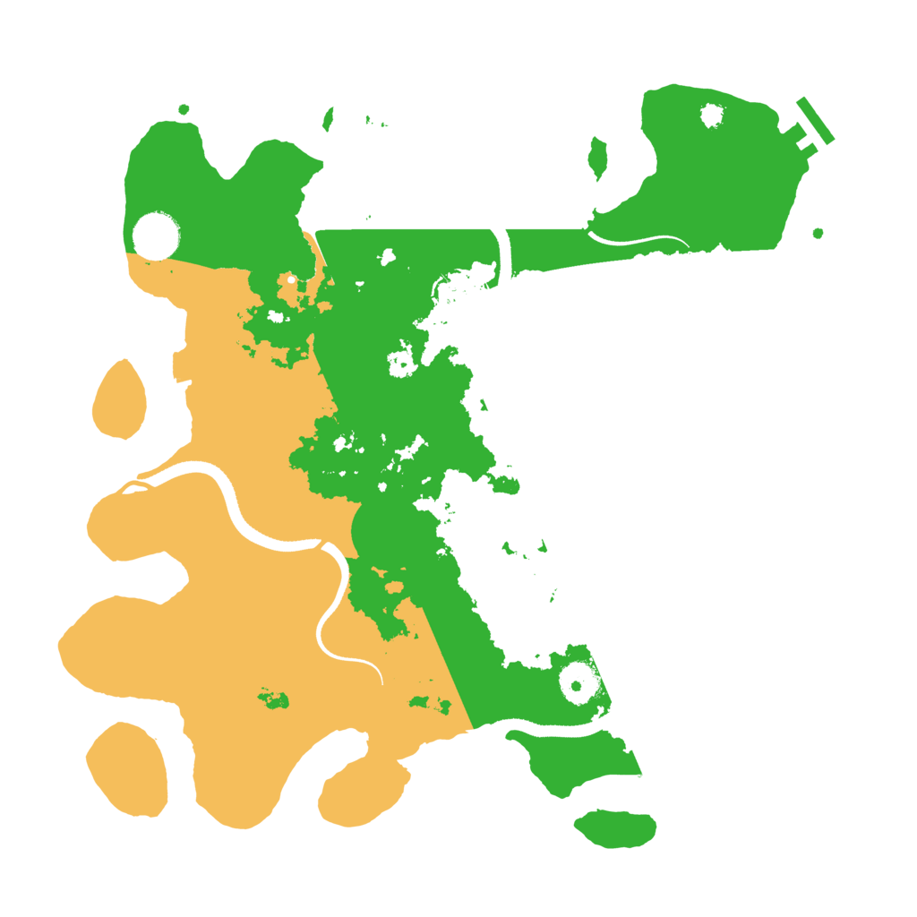 Biome Rust Map: Procedural Map, Size: 3500, Seed: 28541040