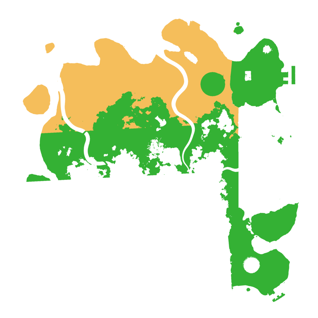 Biome Rust Map: Procedural Map, Size: 3500, Seed: 389525474
