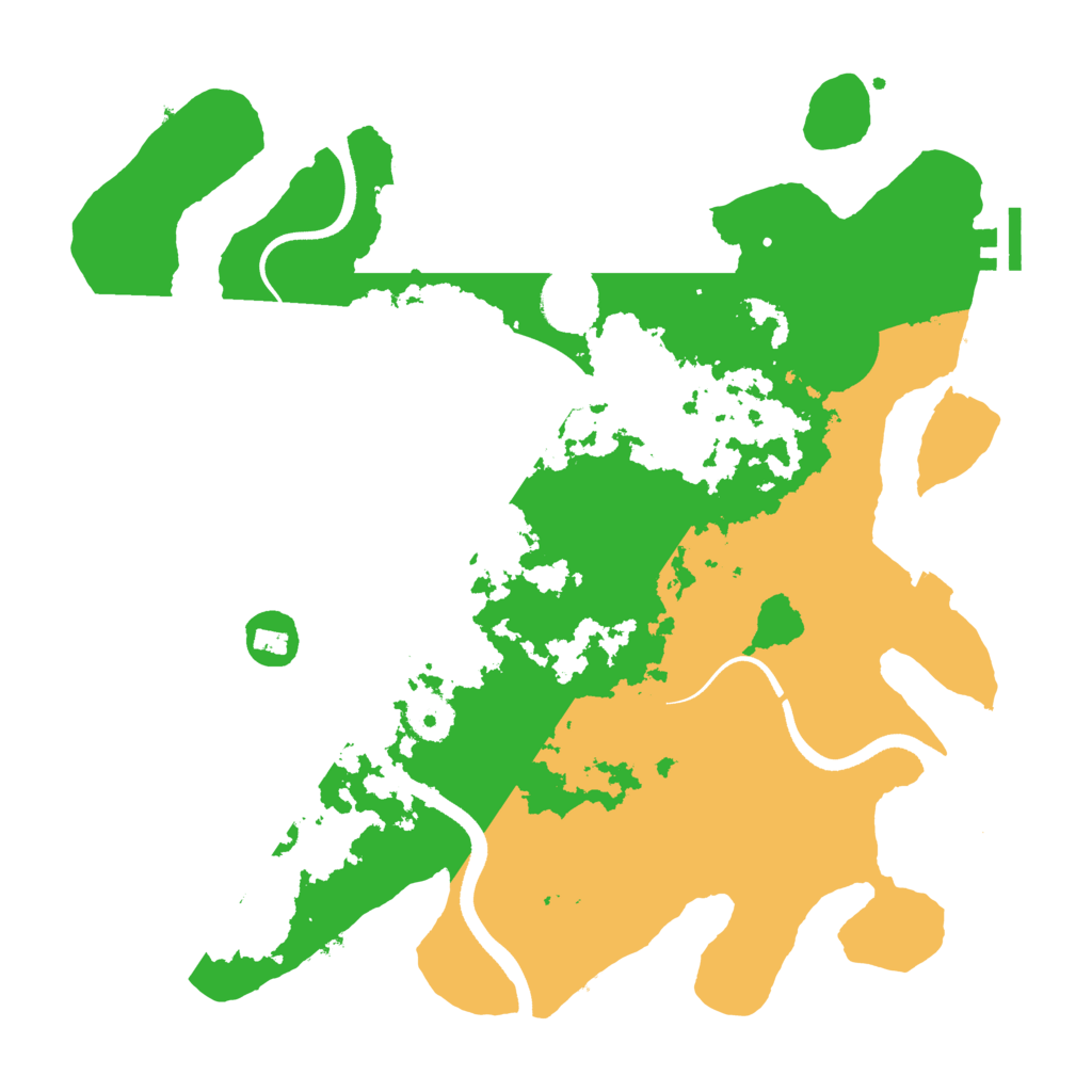 Biome Rust Map: Procedural Map, Size: 3500, Seed: 1879791676