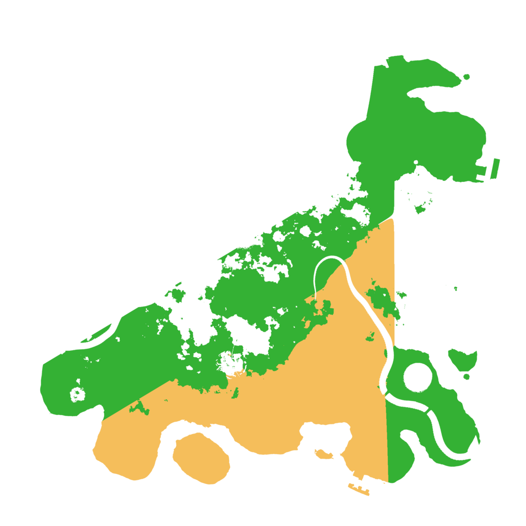 Biome Rust Map: Procedural Map, Size: 3500, Seed: 1036137815