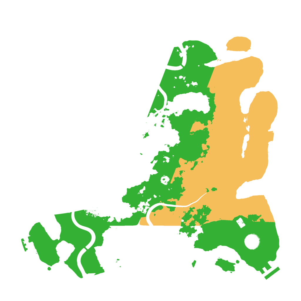 Biome Rust Map: Procedural Map, Size: 3500, Seed: 273373419