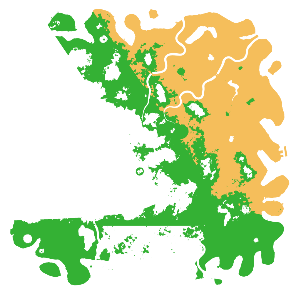 Biome Rust Map: Procedural Map, Size: 6000, Seed: 357279068