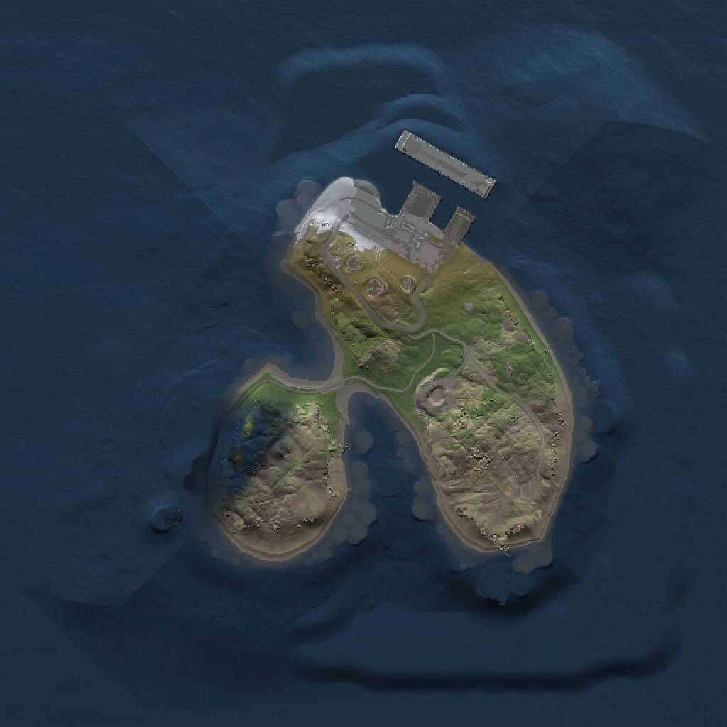 Rust Map: Procedural Map, Size: 1400, Seed: 635627, 2 Monuments