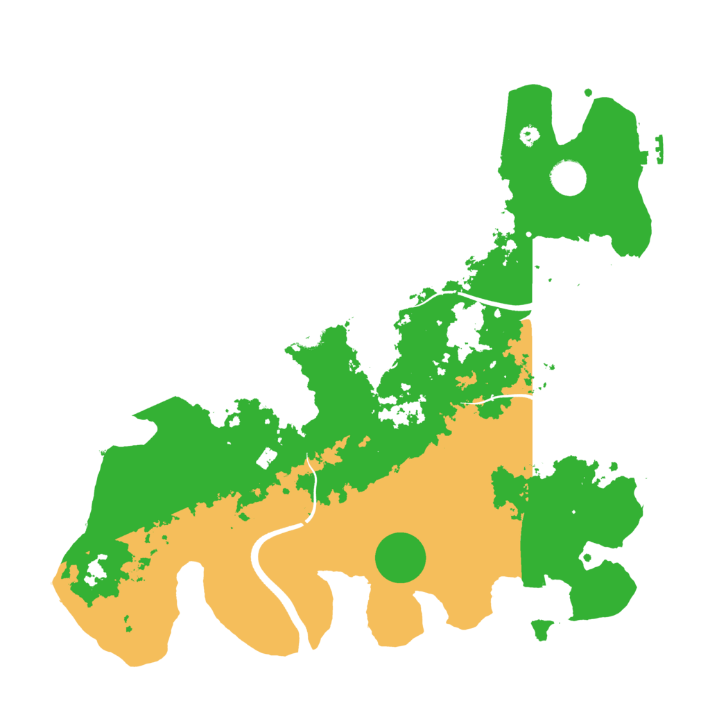 Biome Rust Map: Procedural Map, Size: 3700, Seed: 2006525775