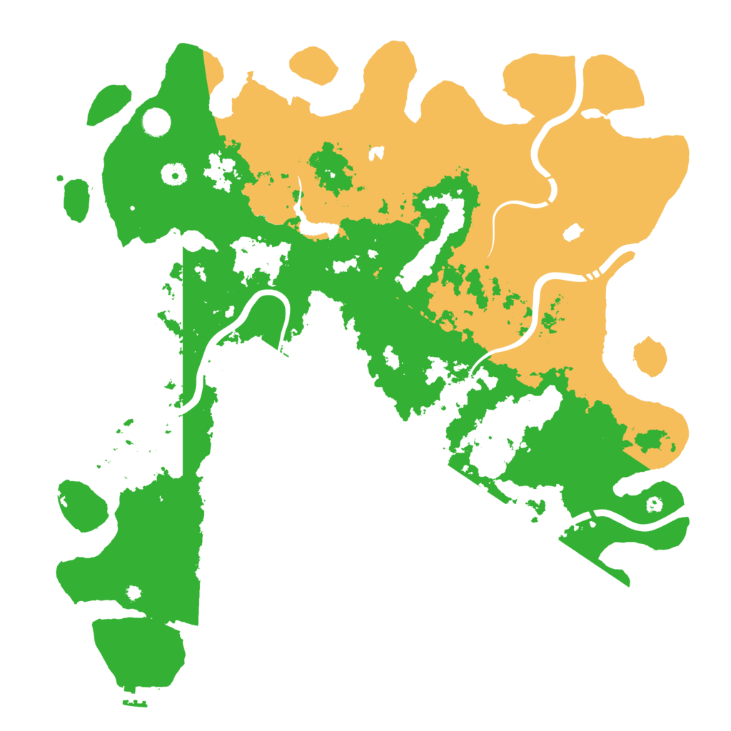 Biome Rust Map: Procedural Map, Size: 4500, Seed: 330335038