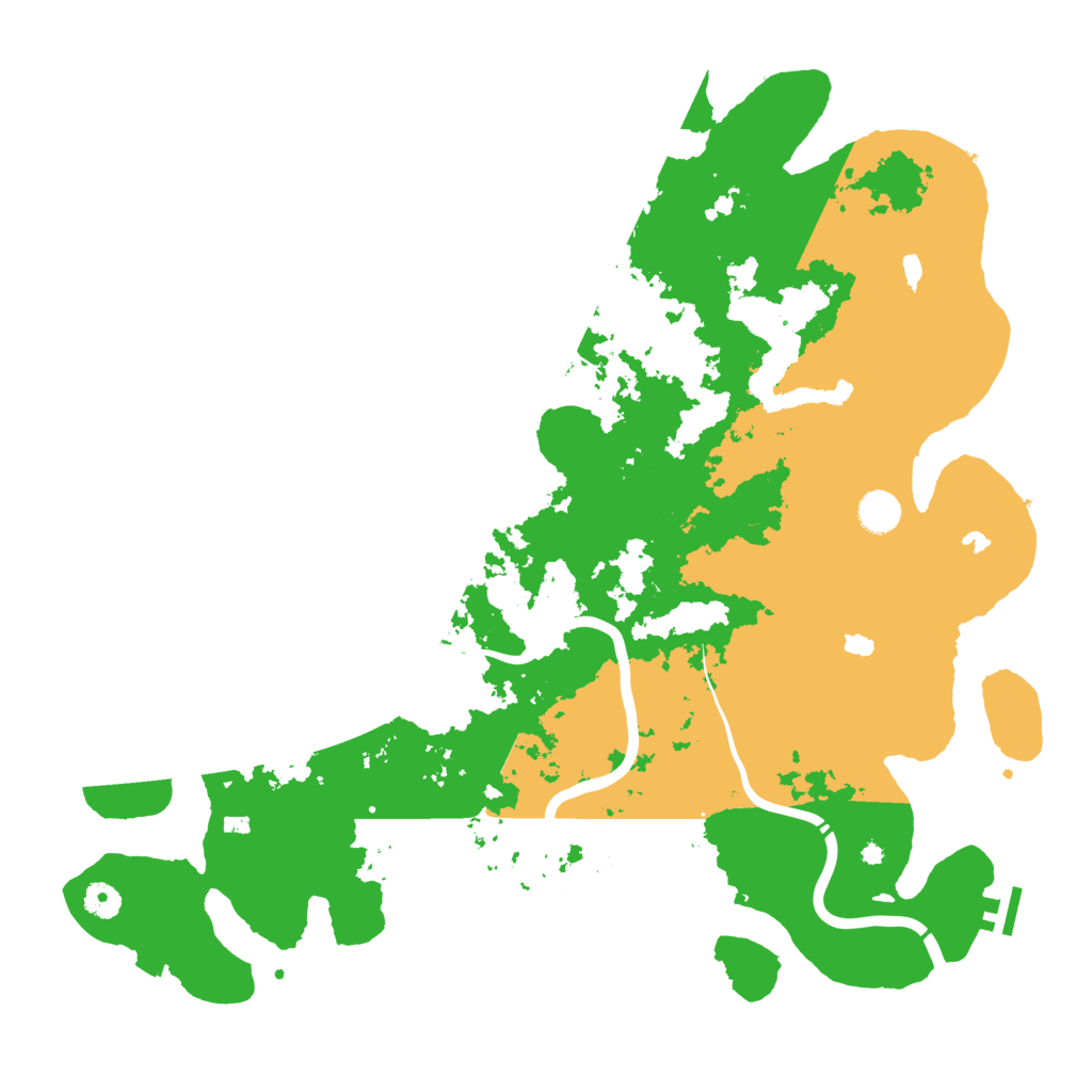 Biome Rust Map: Procedural Map, Size: 4500, Seed: 677927223