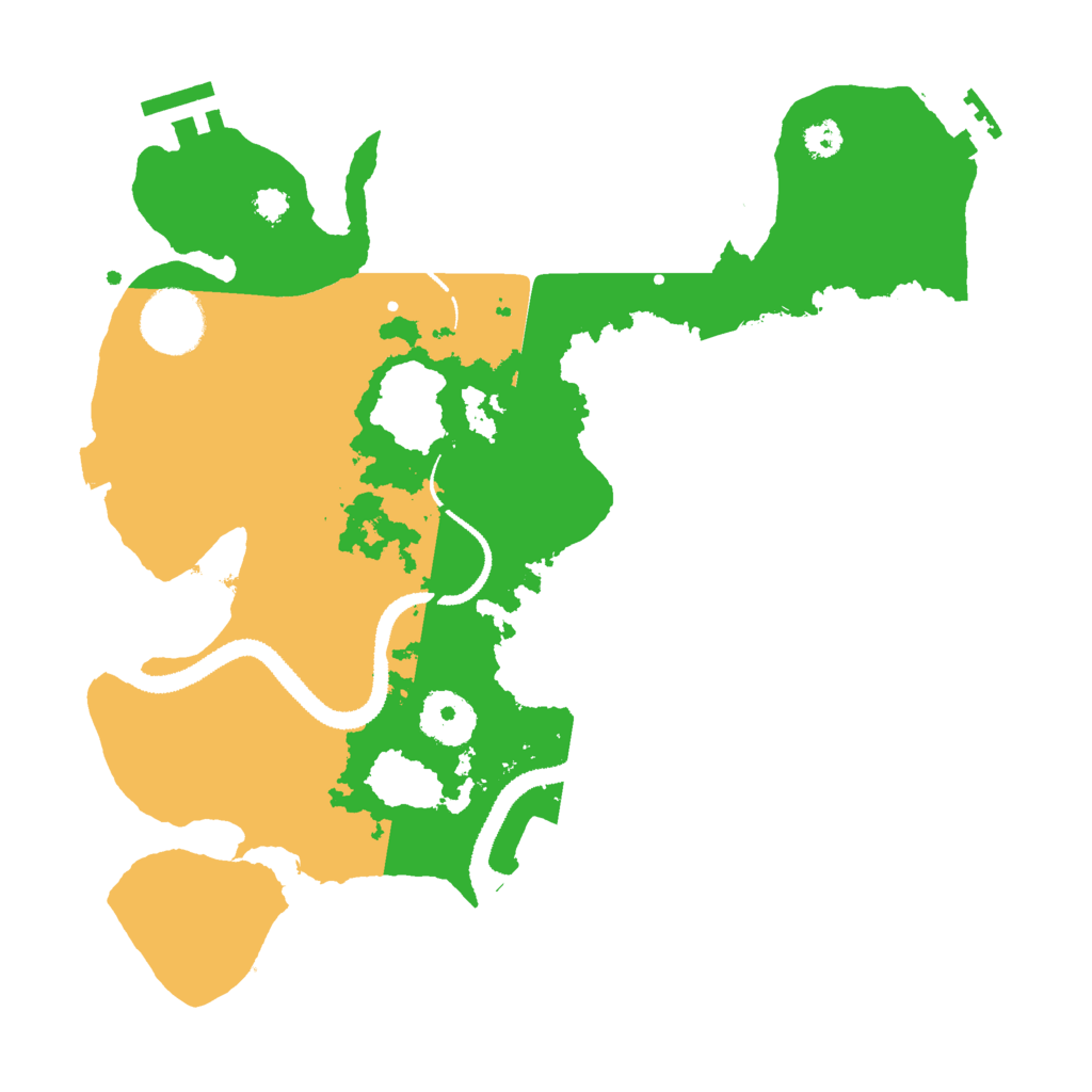 Biome Rust Map: Procedural Map, Size: 3000, Seed: 802801431