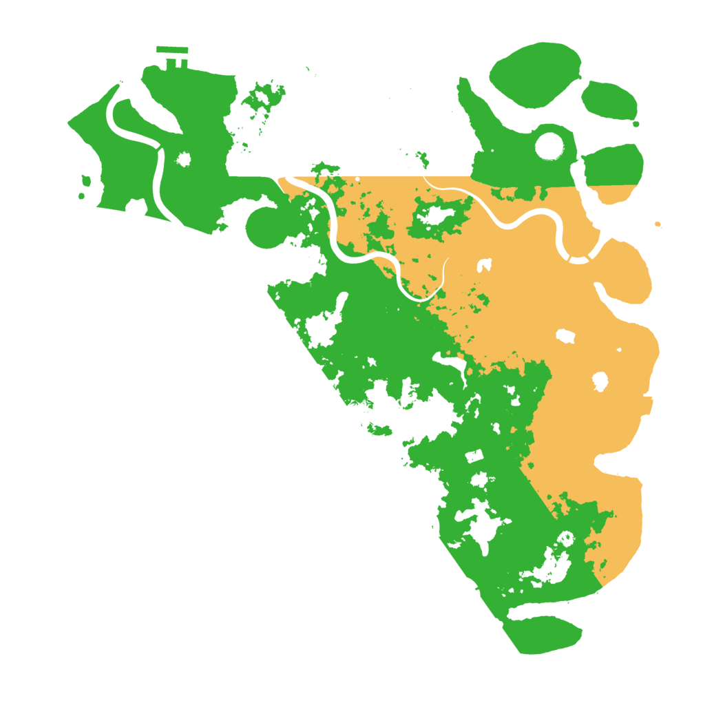 Biome Rust Map: Procedural Map, Size: 4500, Seed: 87654321