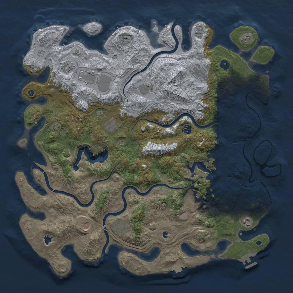 Rust Map: Procedural Map, Size: 4750, Seed: 24042026, 17 Monuments