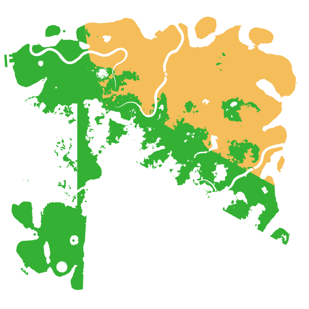 Biome Rust Map: Procedural Map, Size: 5000, Seed: 84928492