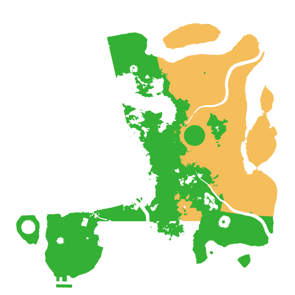 Biome Rust Map: Procedural Map, Size: 3750, Seed: 343434