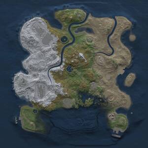 Thumbnail Rust Map: Procedural Map, Size: 3500, Seed: 916777610, 13 Monuments