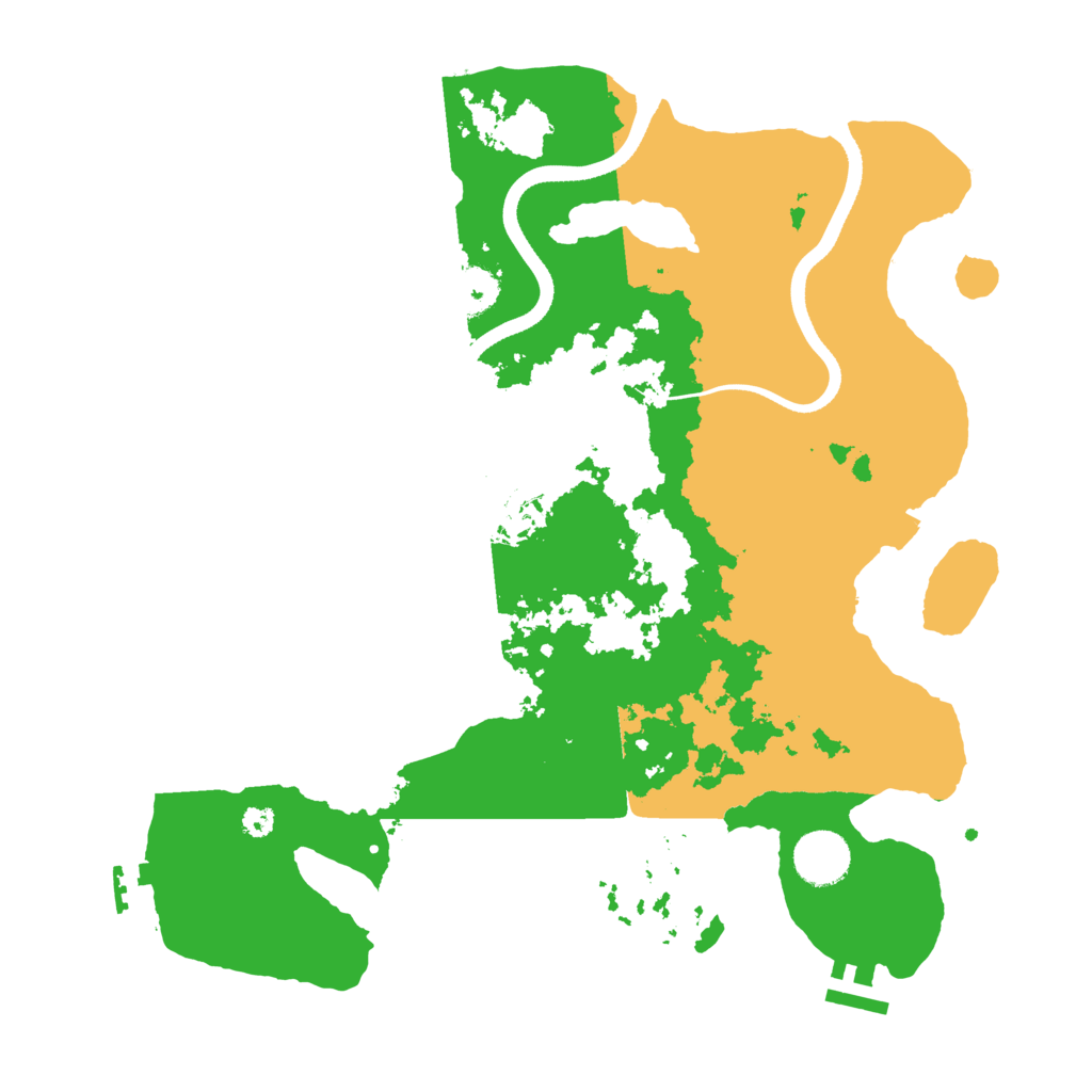Biome Rust Map: Procedural Map, Size: 3500, Seed: 916777610