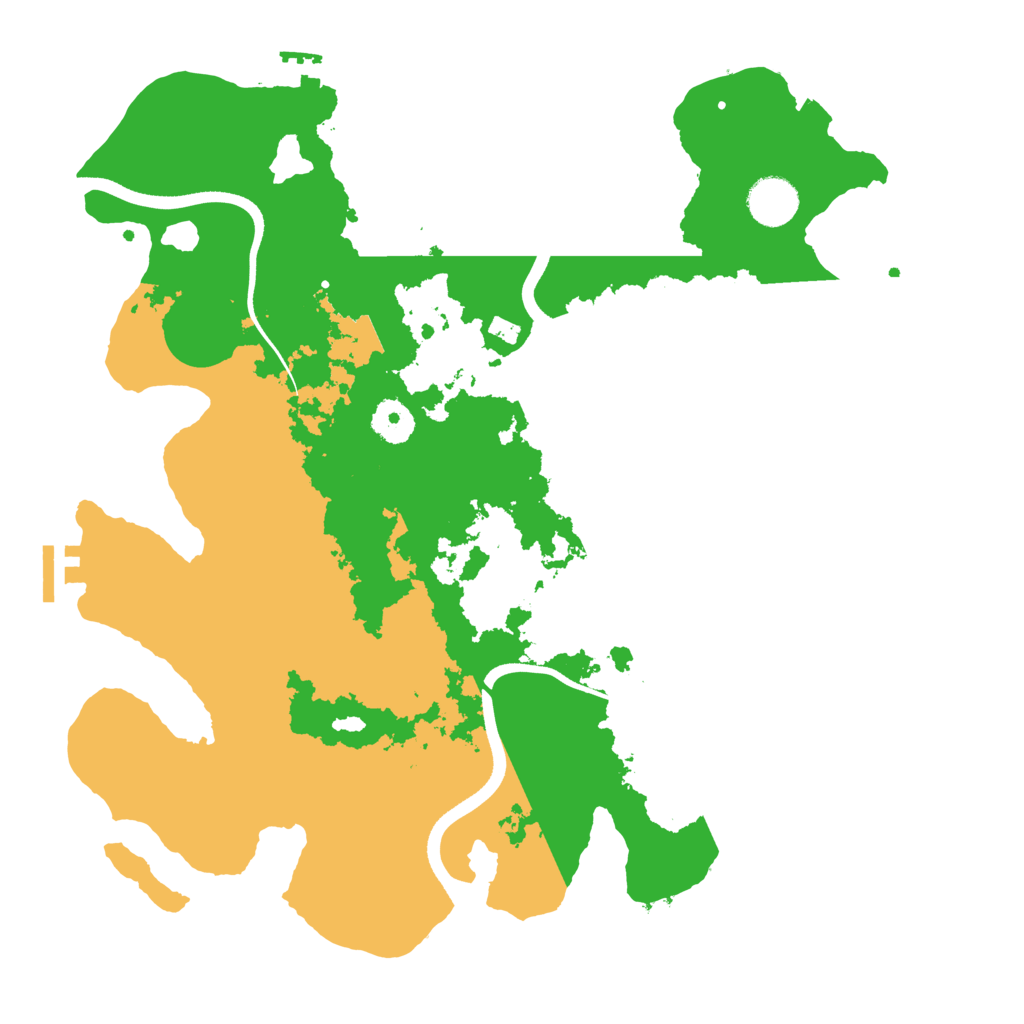 Biome Rust Map: Procedural Map, Size: 3650, Seed: 2203