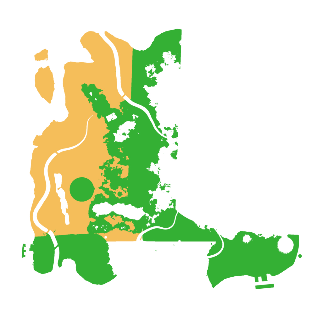 Biome Rust Map: Procedural Map, Size: 3500, Seed: 405473613