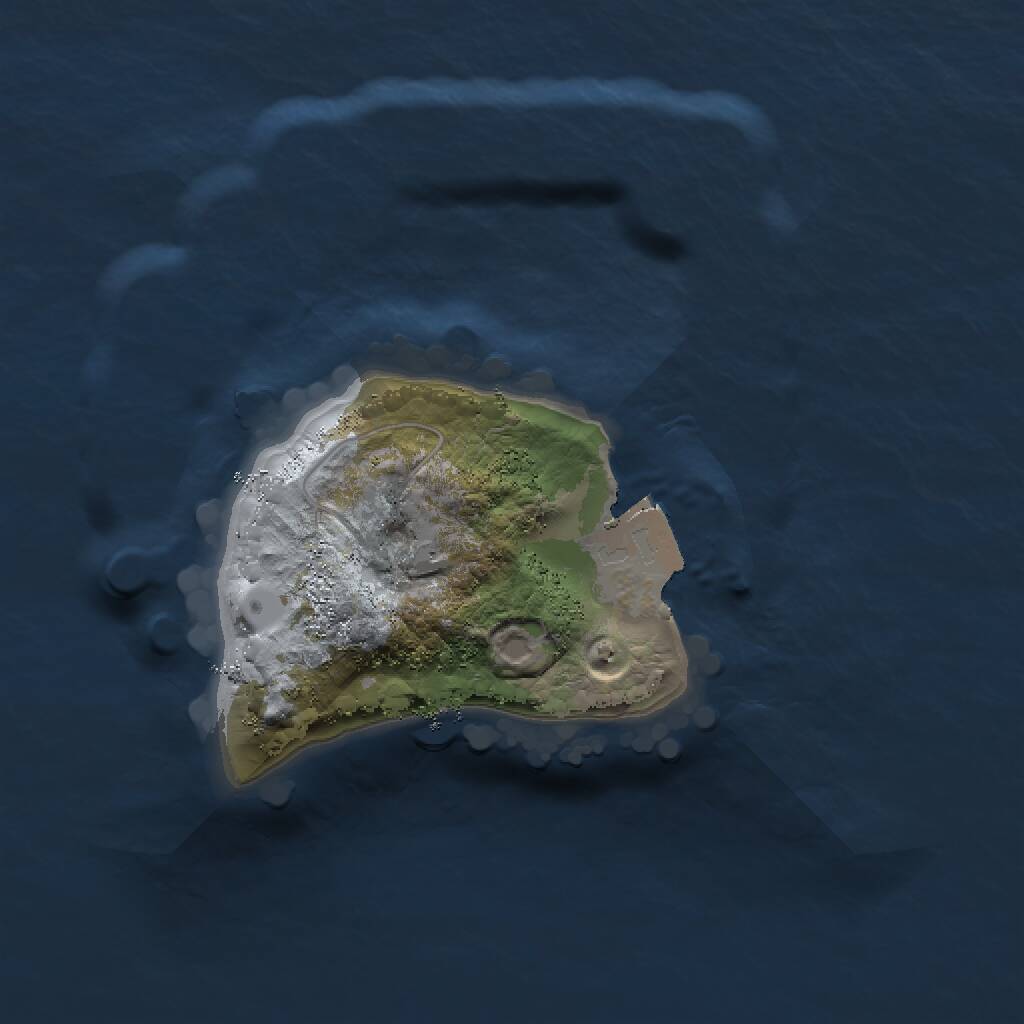 Rust Map: Procedural Map, Size: 1500, Seed: 66, 1 Monuments