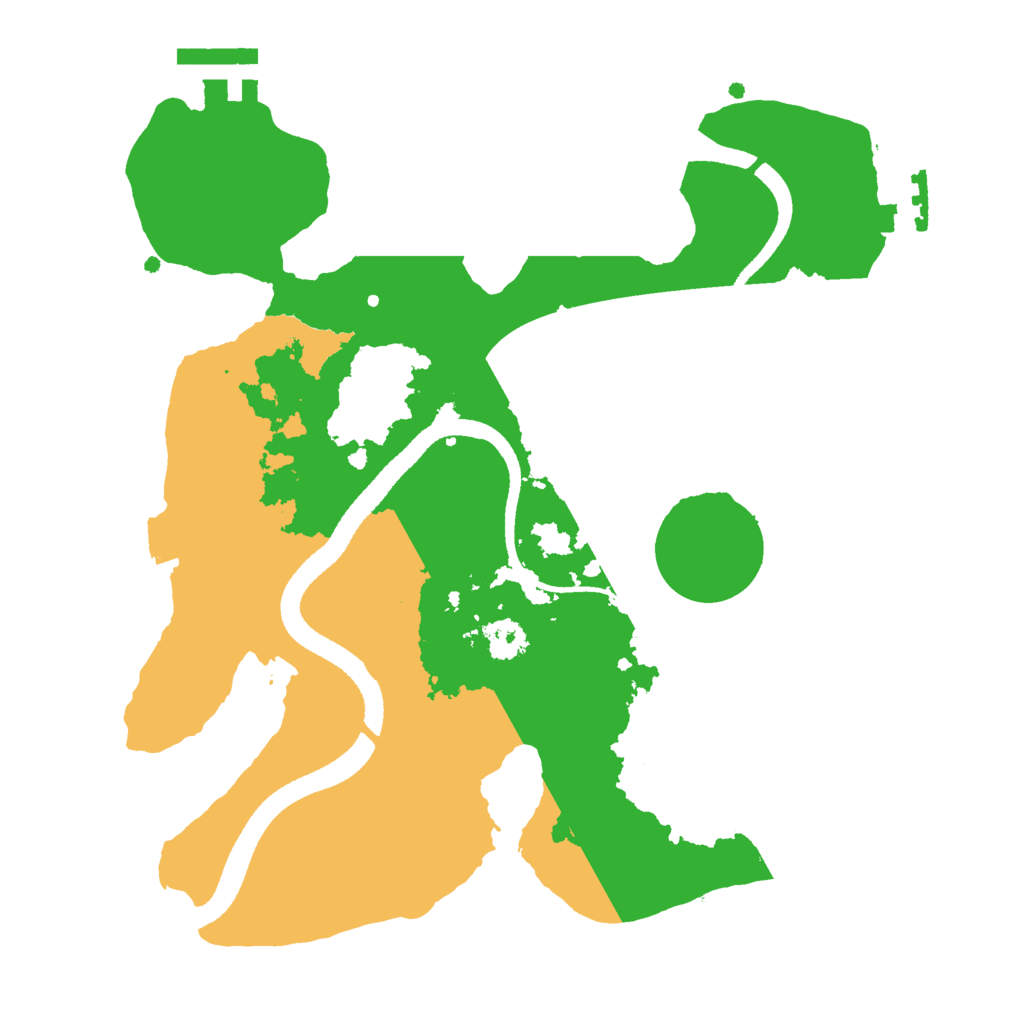 Biome Rust Map: Procedural Map, Size: 2550, Seed: 100000
