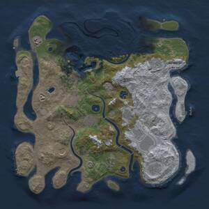 Thumbnail Rust Map: Procedural Map, Size: 4000, Seed: 1990012087, 17 Monuments