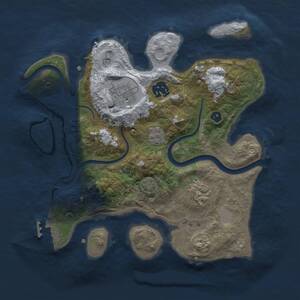 Thumbnail Rust Map: Procedural Map, Size: 2800, Seed: 1836221870, 8 Monuments