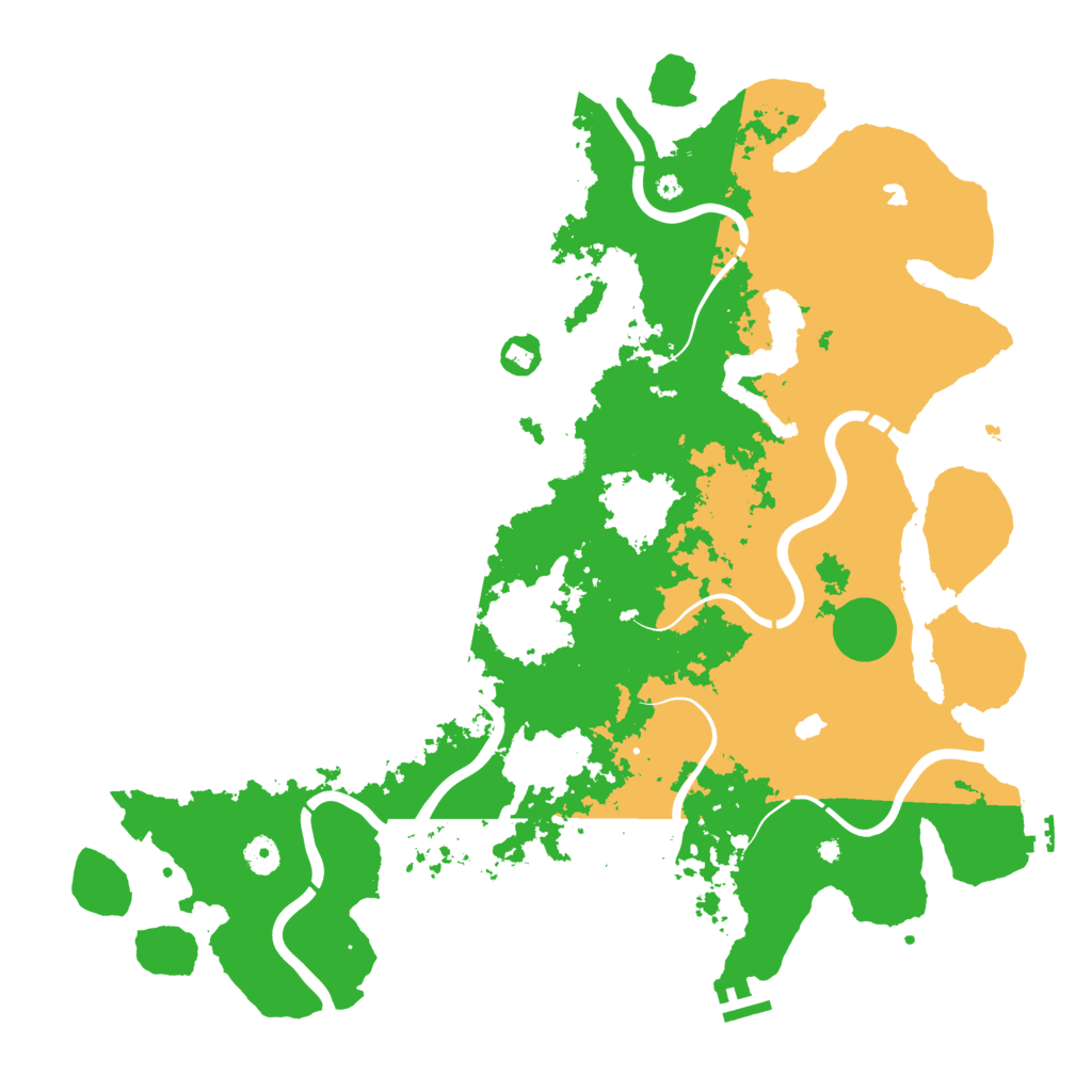 Biome Rust Map: Procedural Map, Size: 4500, Seed: 921058552