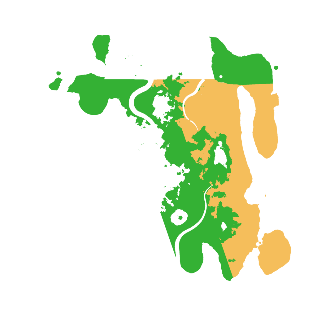 Biome Rust Map: Procedural Map, Size: 3000, Seed: 15332