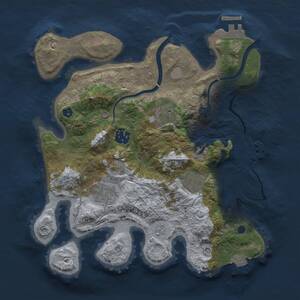 Thumbnail Rust Map: Procedural Map, Size: 3000, Seed: 67324, 11 Monuments