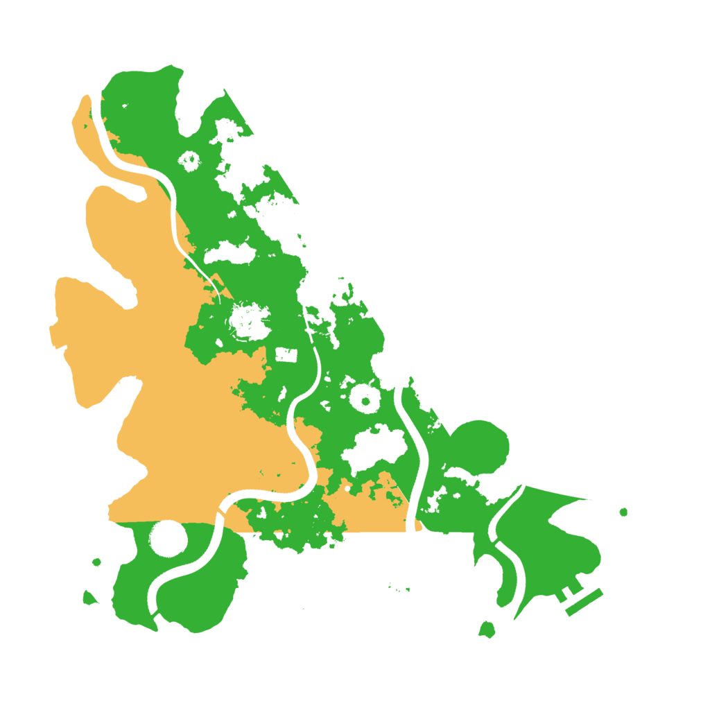 Biome Rust Map: Procedural Map, Size: 3500, Seed: 615281184