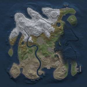 Thumbnail Rust Map: Procedural Map, Size: 3000, Seed: 728829, 12 Monuments