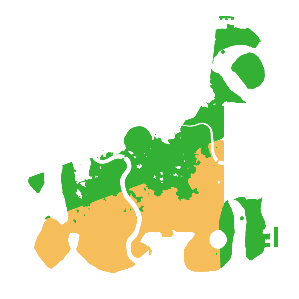 Biome Rust Map: Procedural Map, Size: 3000, Seed: 728829