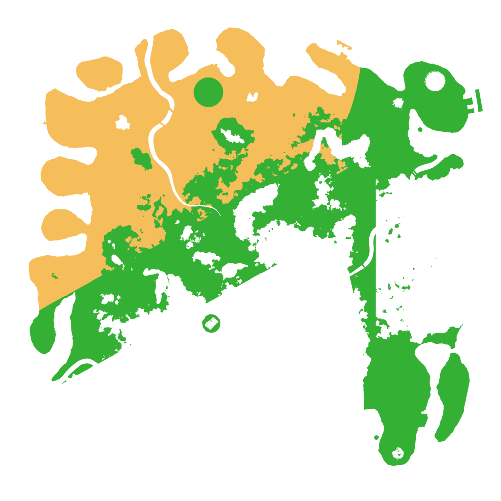 Biome Rust Map: Procedural Map, Size: 4500, Seed: 2034527290