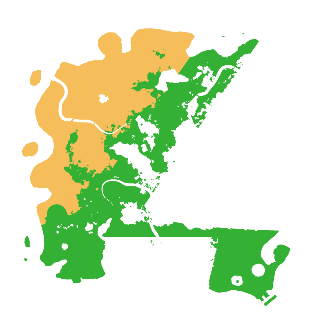 Biome Rust Map: Procedural Map, Size: 4300, Seed: 489776042