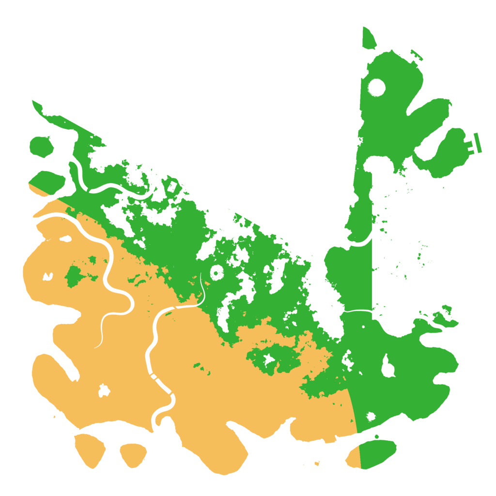 Biome Rust Map: Procedural Map, Size: 5000, Seed: 108253578
