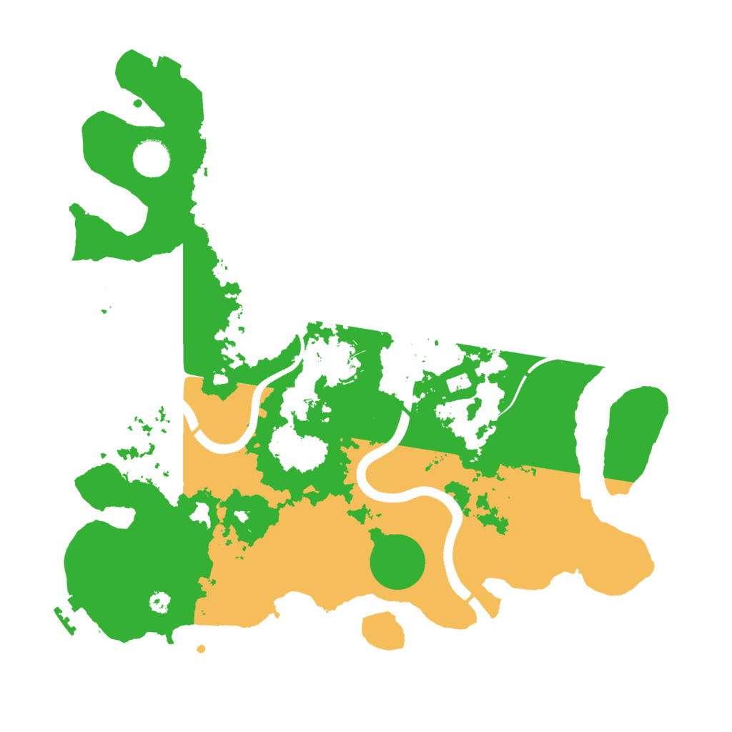 Biome Rust Map: Procedural Map, Size: 3500, Seed: 836246