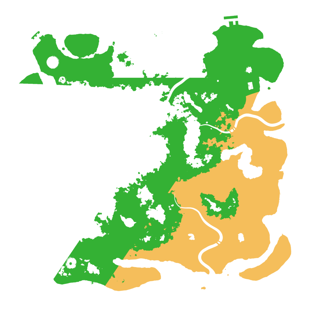 Biome Rust Map: Procedural Map, Size: 4500, Seed: 635104734