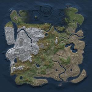 Thumbnail Rust Map: Procedural Map, Size: 4500, Seed: 635104734, 16 Monuments