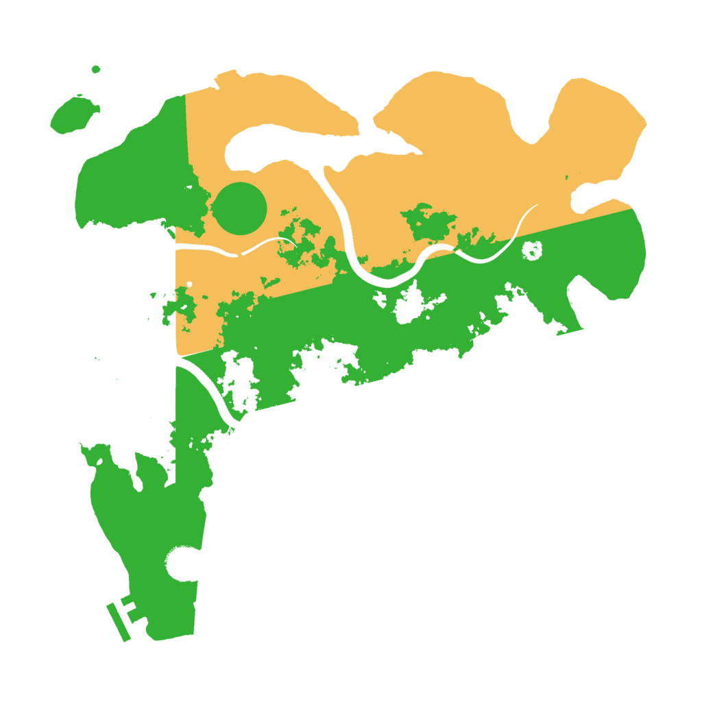 Biome Rust Map: Procedural Map, Size: 3500, Seed: 1394393264