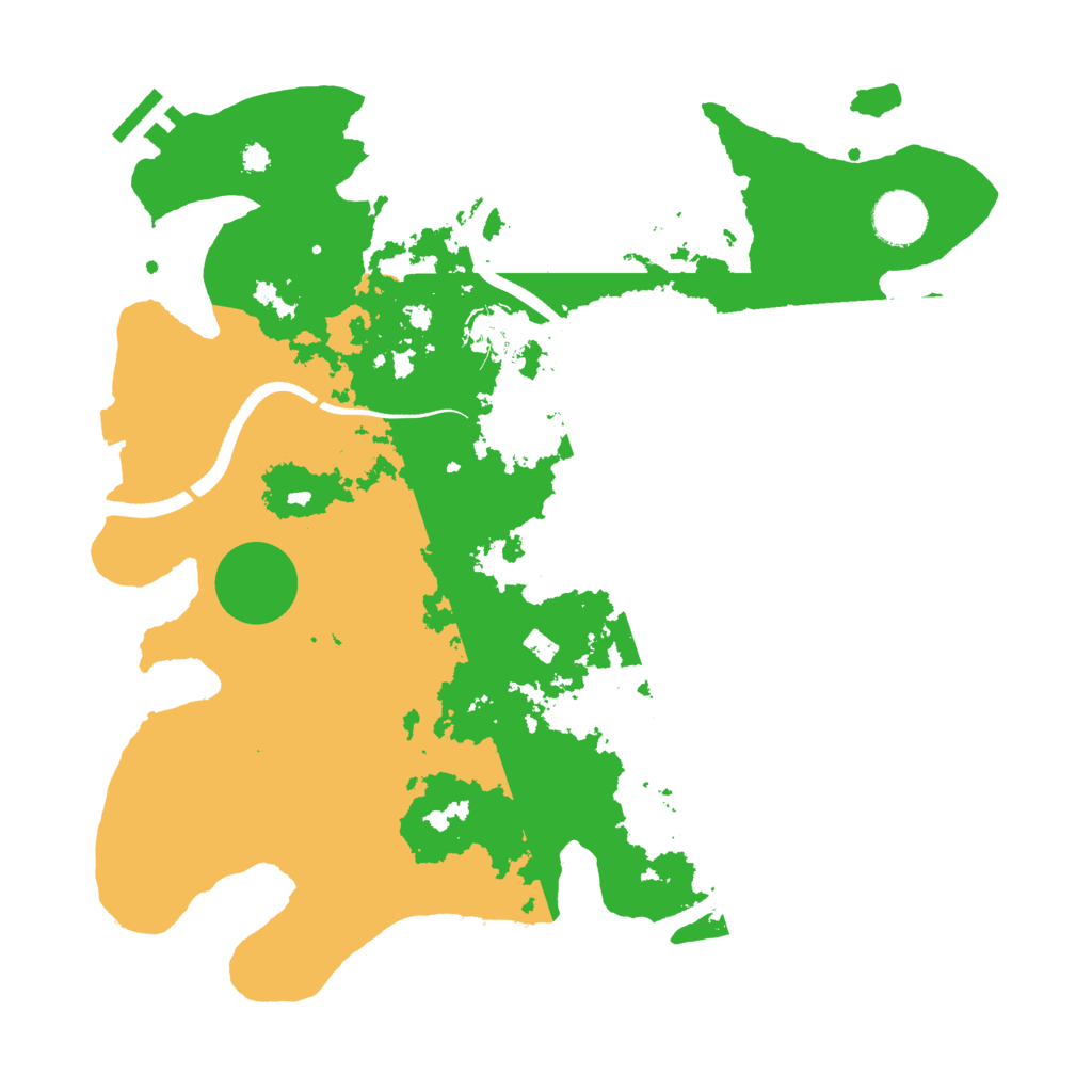 Biome Rust Map: Procedural Map, Size: 3500, Seed: 203272243