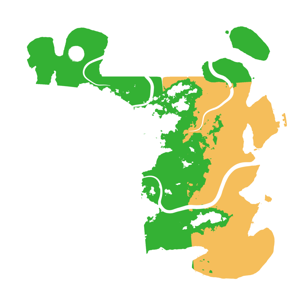 Biome Rust Map: Procedural Map, Size: 3500, Seed: 735019284