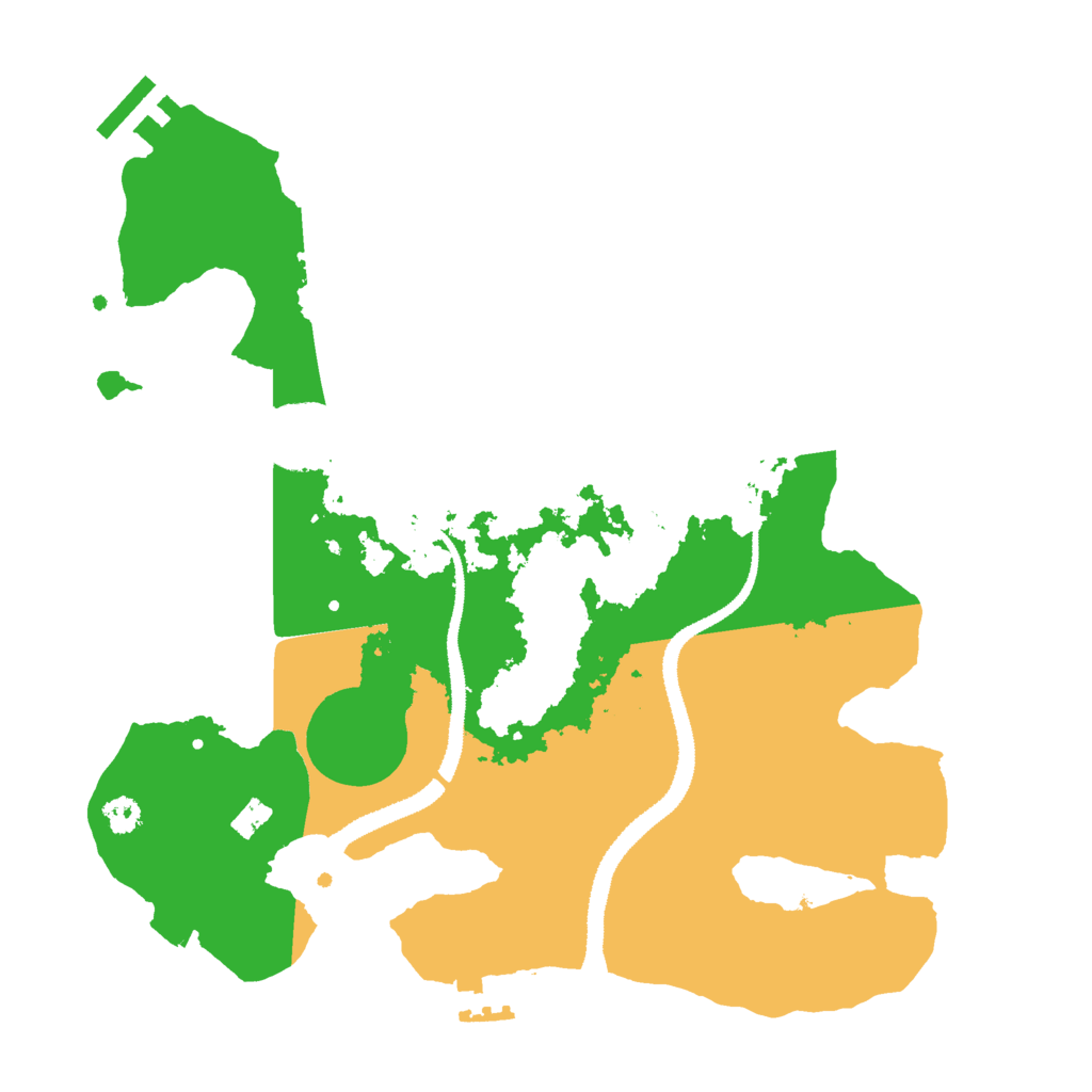 Biome Rust Map: Procedural Map, Size: 3000, Seed: 27457757