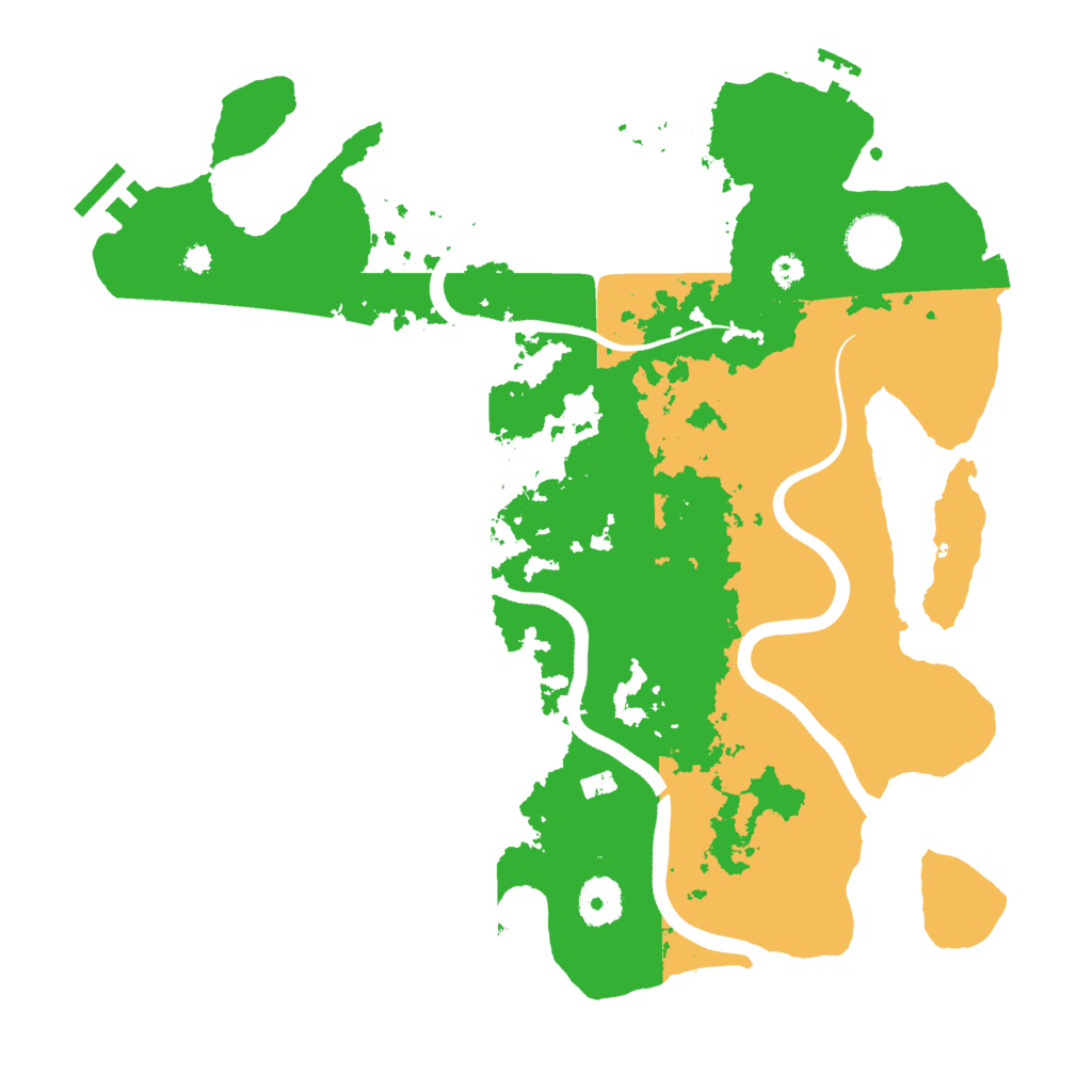 Biome Rust Map: Procedural Map, Size: 3500, Seed: 2023781066
