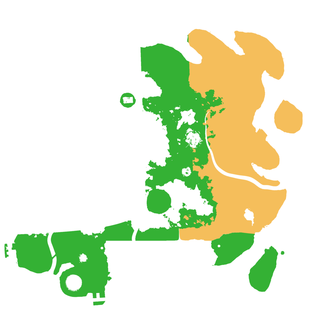 Biome Rust Map: Procedural Map, Size: 3500, Seed: 1581748359