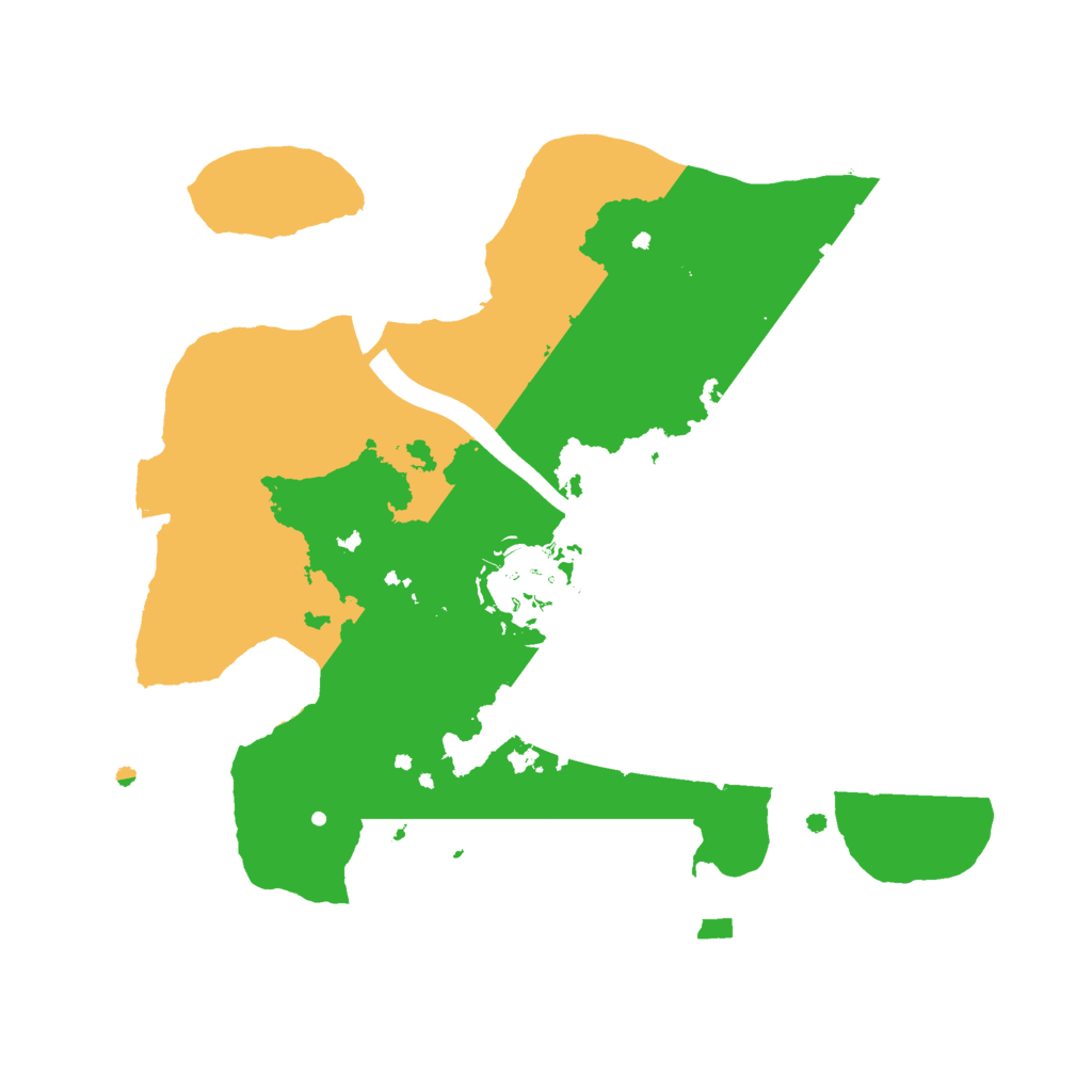 Biome Rust Map: Procedural Map, Size: 2200, Seed: 474921551