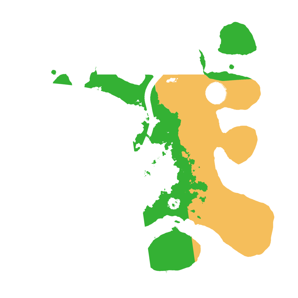 Biome Rust Map: Procedural Map, Size: 2500, Seed: 49606766