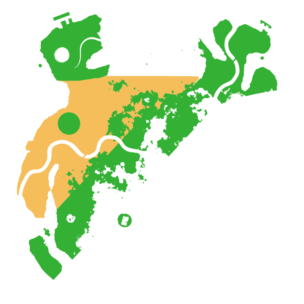 Biome Rust Map: Procedural Map, Size: 3600, Seed: 1231666775