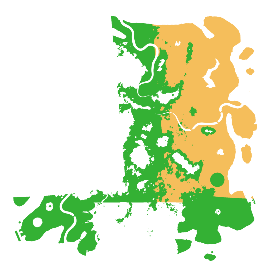 Biome Rust Map: Procedural Map, Size: 5000, Seed: 20260418