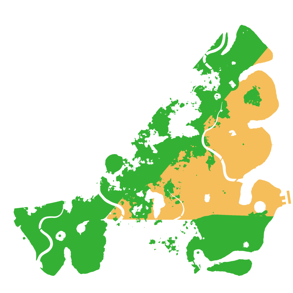 Biome Rust Map: Procedural Map, Size: 4500, Seed: 1364109586